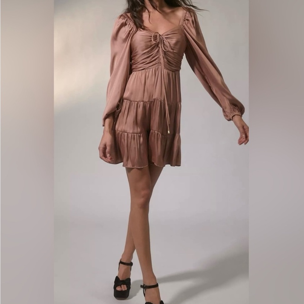 Mink pink NWT Spencer rose XS mini dress - Picture 2 of 8